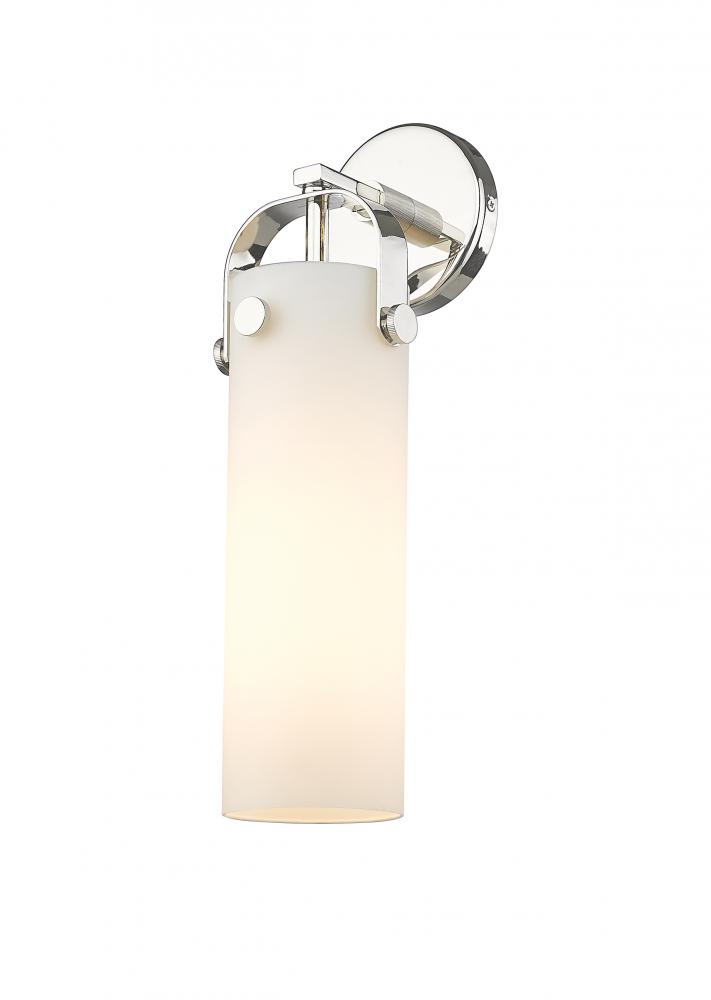 Pilaster - 1 Light - 4 inch Glass - Polished Nickel - Sconce