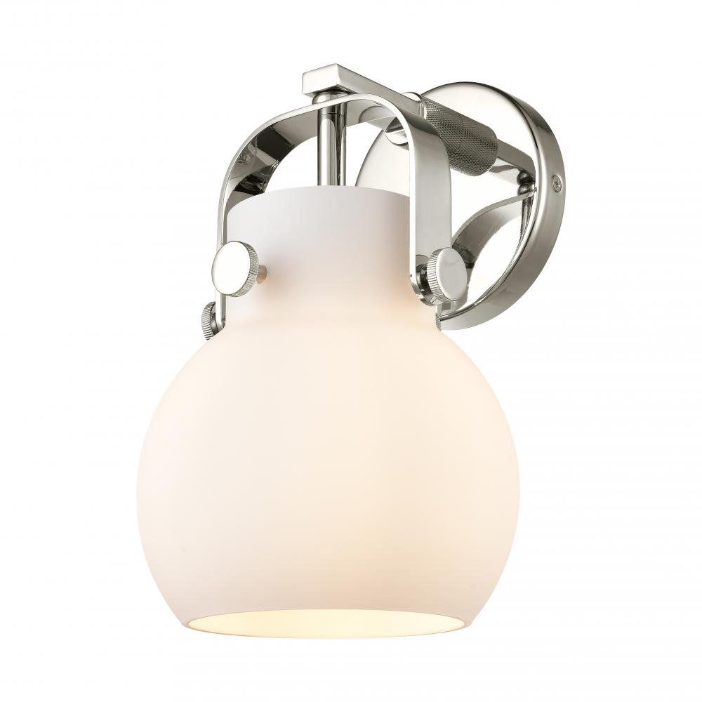 Pilaster II Sphere - 1 Light - 7 inch - Polished Nickel - Sconce