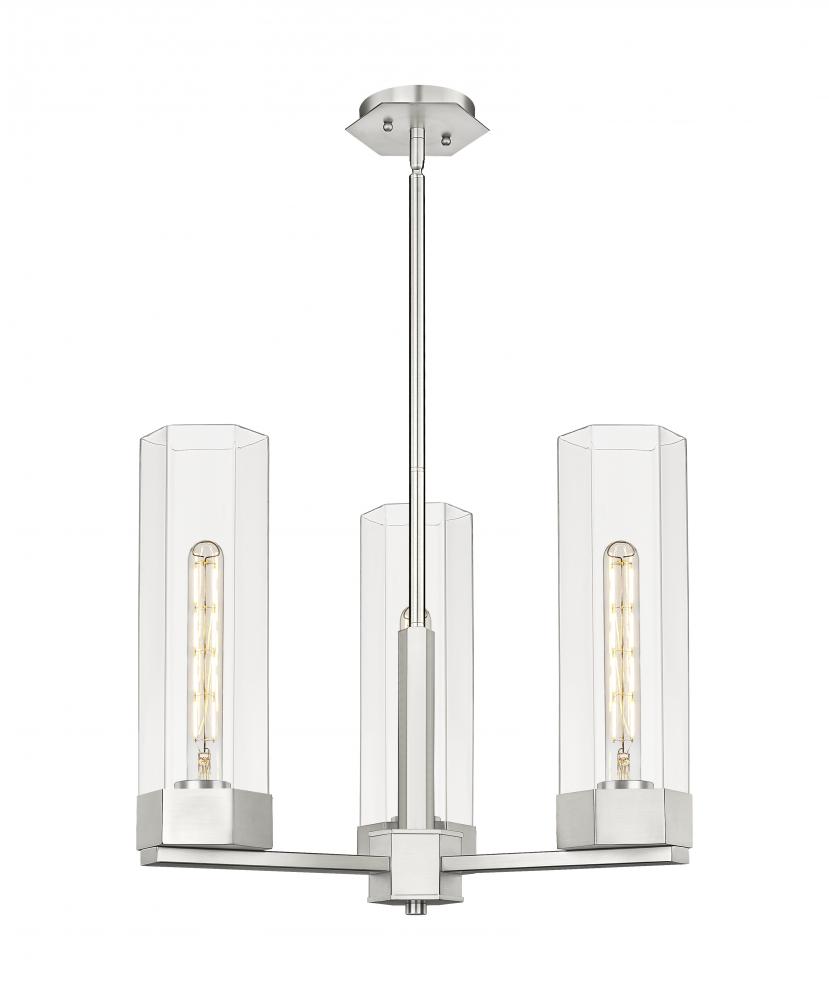 Claverack - 3 Light - 22 inch - Satin Nickel - Pendant