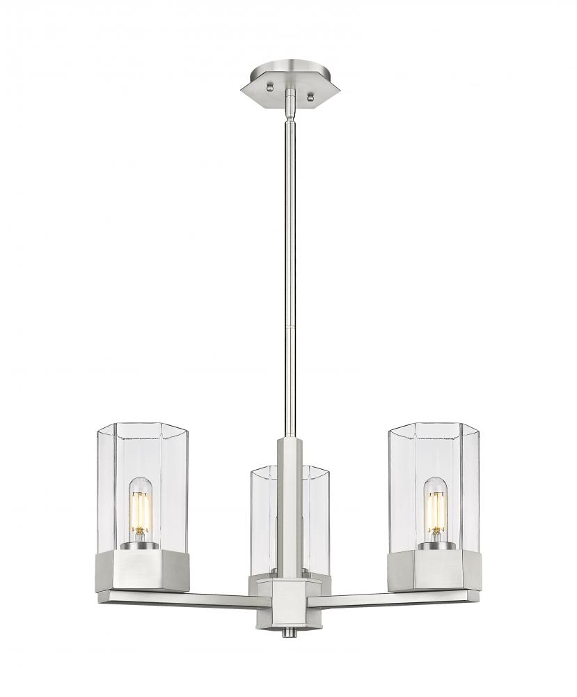 Claverack - 3 Light - 22 inch - Satin Nickel - Pendant