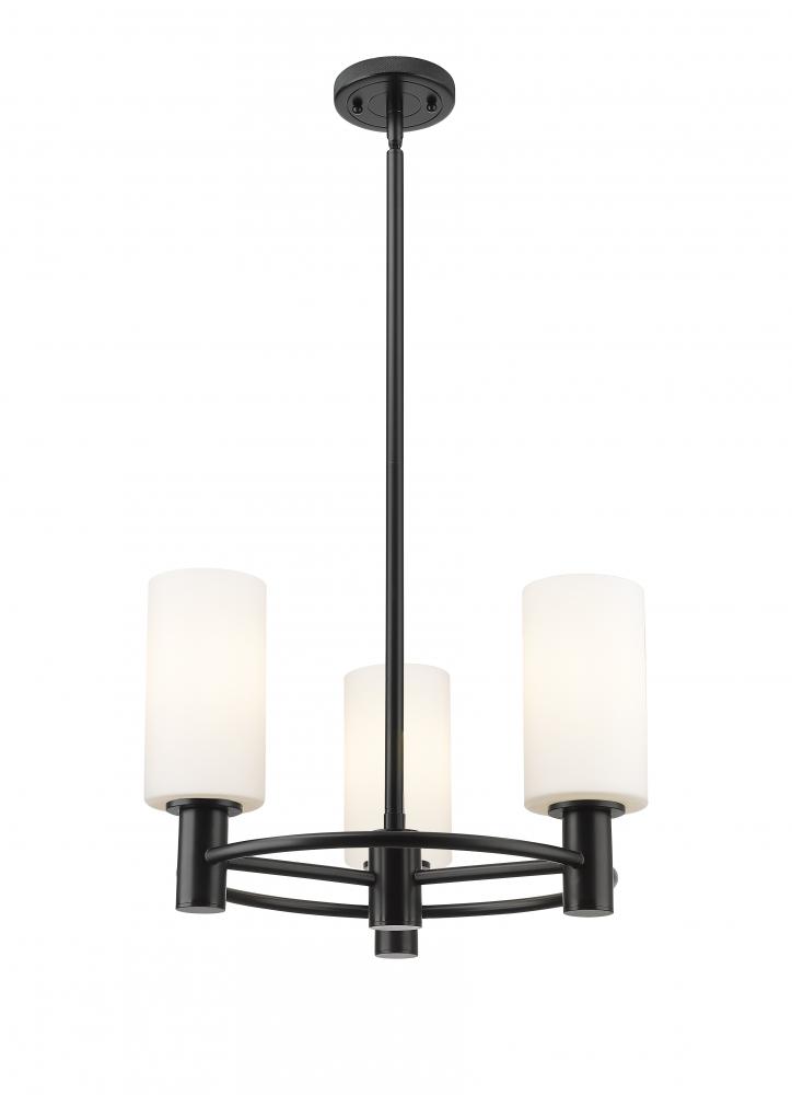 Crown Point - 3 Light - 18 inch - Matte Black - Pendant