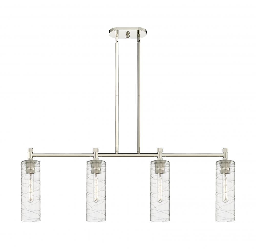 Crown Point - 4 Light - 44 inch - Polished Nickel - Island Light