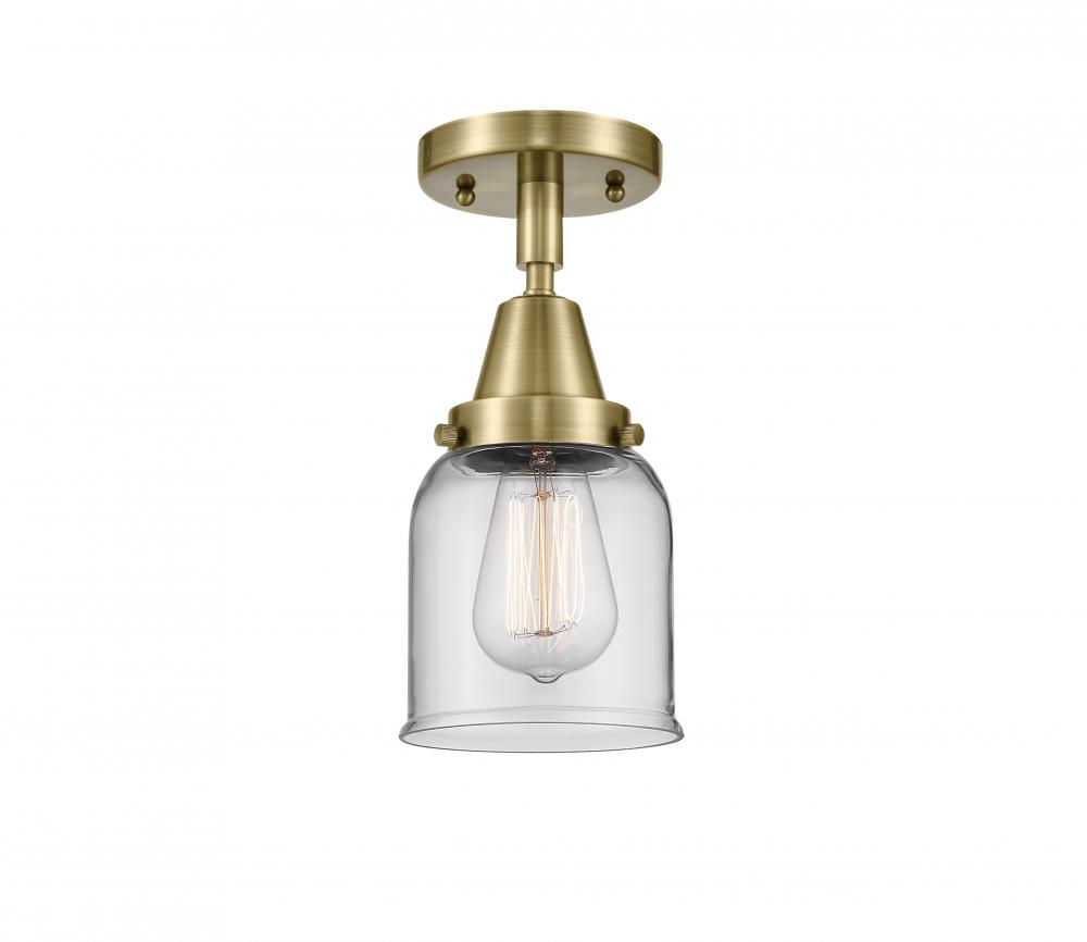 Bell - 1 Light - 5 inch - Antique Brass - Flush Mount