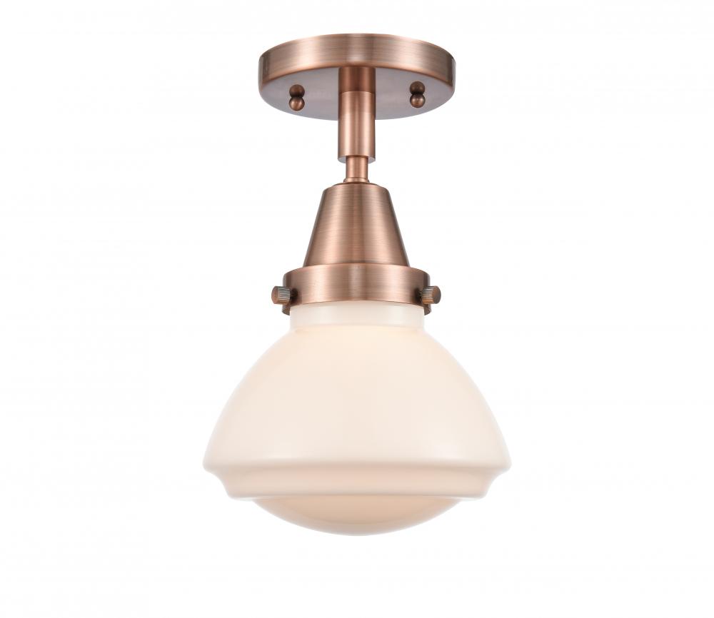 Olean - 1 Light - 7 inch - Antique Copper - Flush Mount