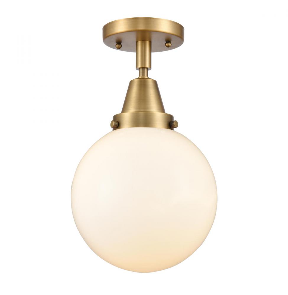 Beacon - 1 Light - 8 inch - Brushed Brass - Flush Mount