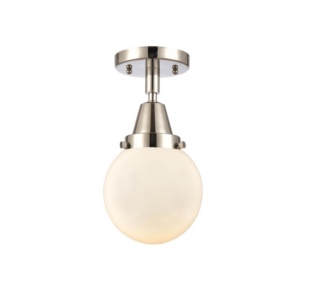 Beacon - 1 Light - 6 inch - Polished Nickel - Flush Mount