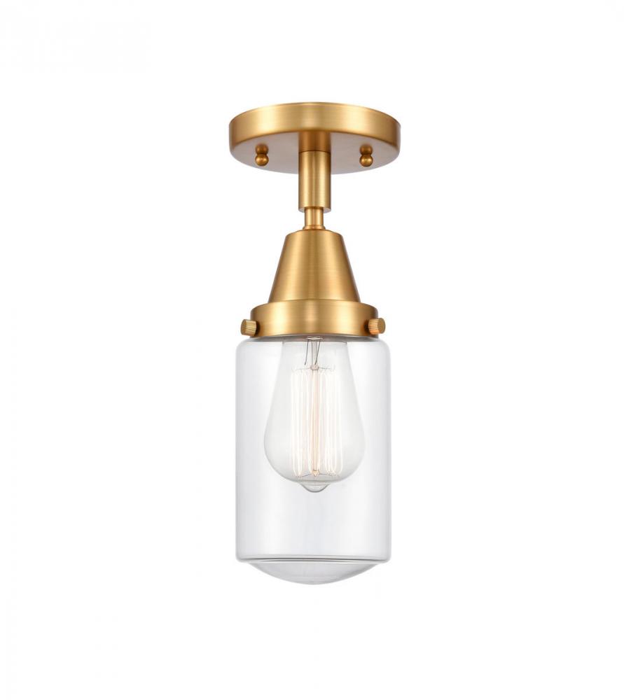 Dover - 1 Light - 5 inch - Satin Gold - Flush Mount