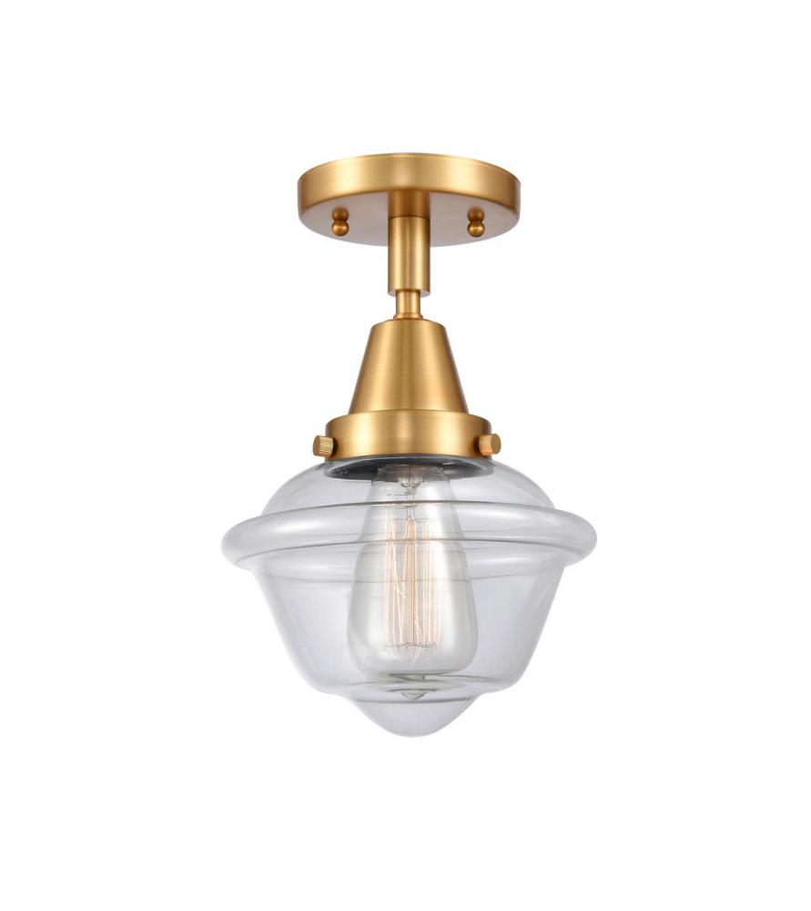 Oxford - 1 Light - 8 inch - Satin Gold - Flush Mount