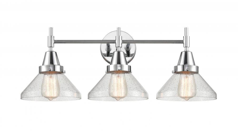 Caden - 3 Light - 26 inch - Polished Chrome - Bath Vanity Light