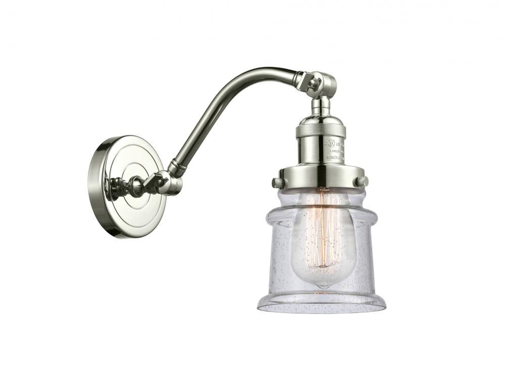 Canton - 1 Light - 7 inch - Polished Nickel - Sconce