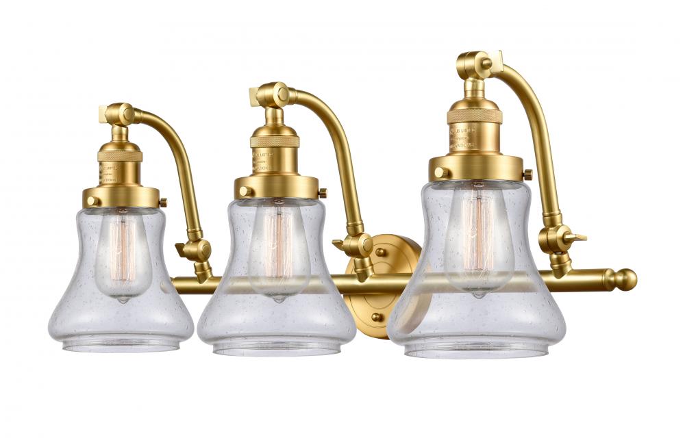 Bellmont - 3 Light - 28 inch - Satin Gold - Bath Vanity Light