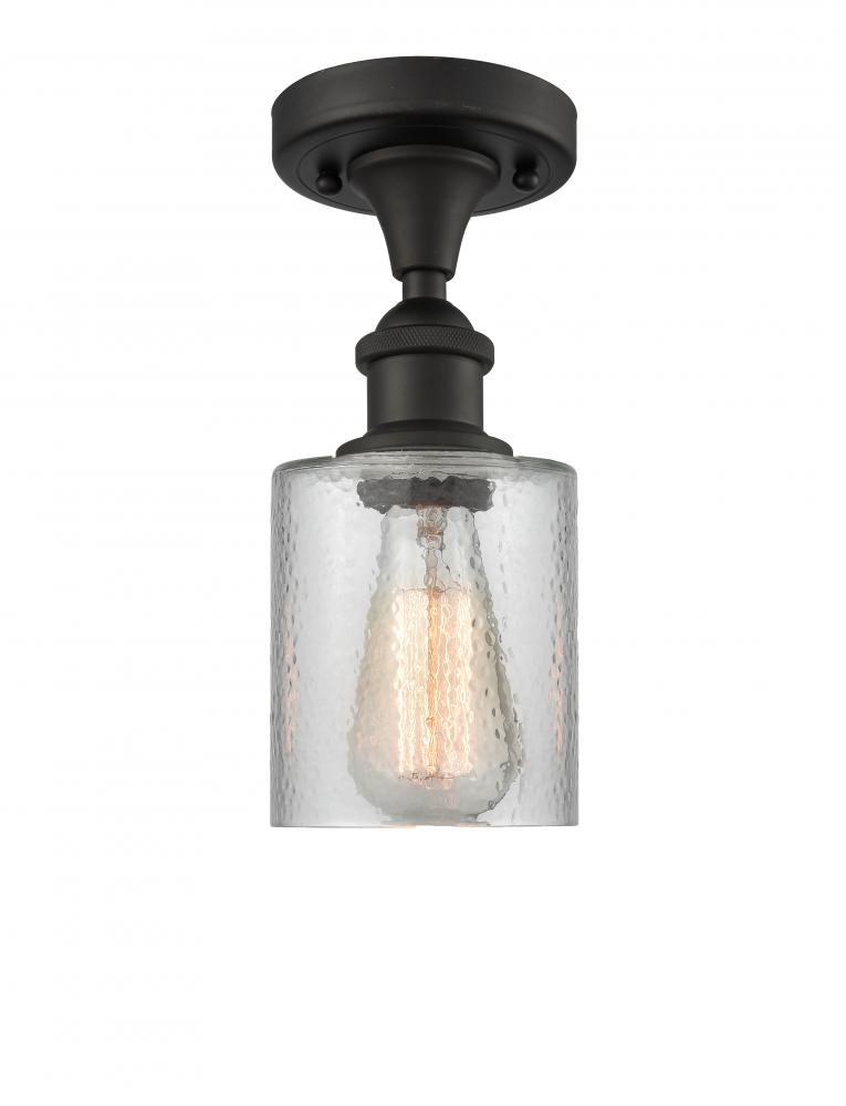 Cobbleskill - 1 Light - 5 inch - Oil Rubbed Bronze - Semi-Flush Mount