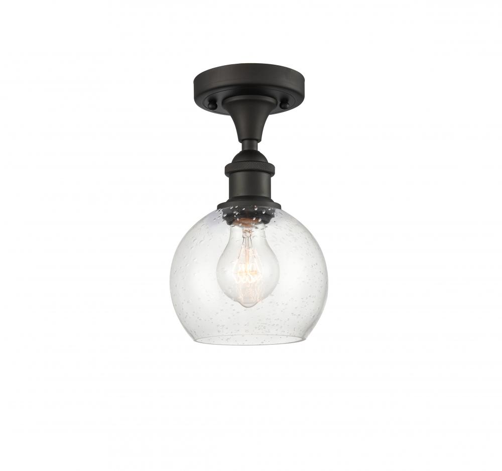 Athens - 1 Light - 6 inch - Oil Rubbed Bronze - Semi-Flush Mount