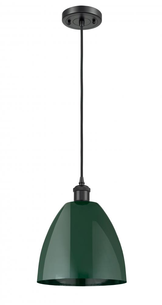 Plymouth - 1 Light - 9 inch - Matte Black - Cord hung - Mini Pendant