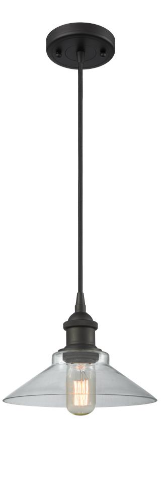 Orwell - 1 Light - 8 inch - Oil Rubbed Bronze - Cord hung - Mini Pendant