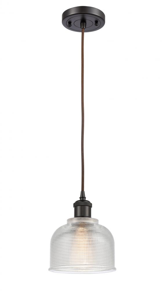 Dayton - 1 Light - 6 inch - Oil Rubbed Bronze - Cord hung - Mini Pendant