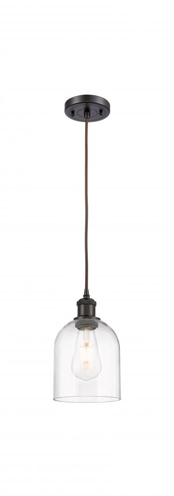 Bella - 1 Light - 6 inch - Oil Rubbed Bronze - Cord hung - Mini Pendant