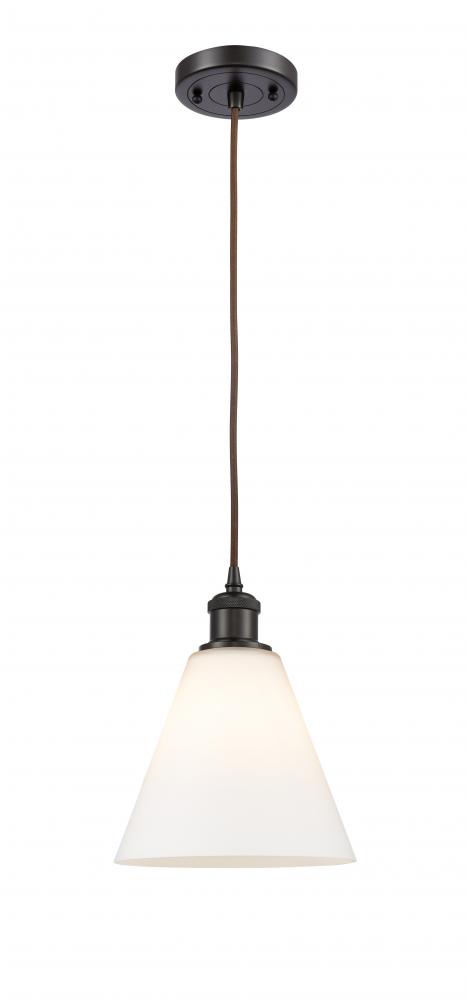 Berkshire - 1 Light - 8 inch - Oil Rubbed Bronze - Cord hung - Mini Pendant