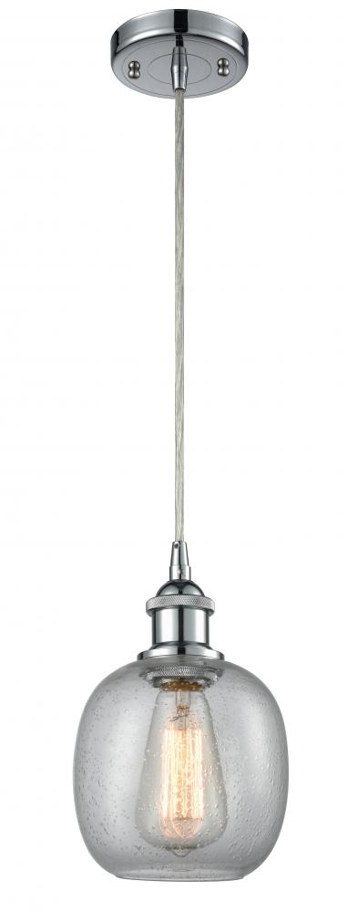 Belfast - 1 Light - 6 inch - Polished Chrome - Cord hung - Mini Pendant