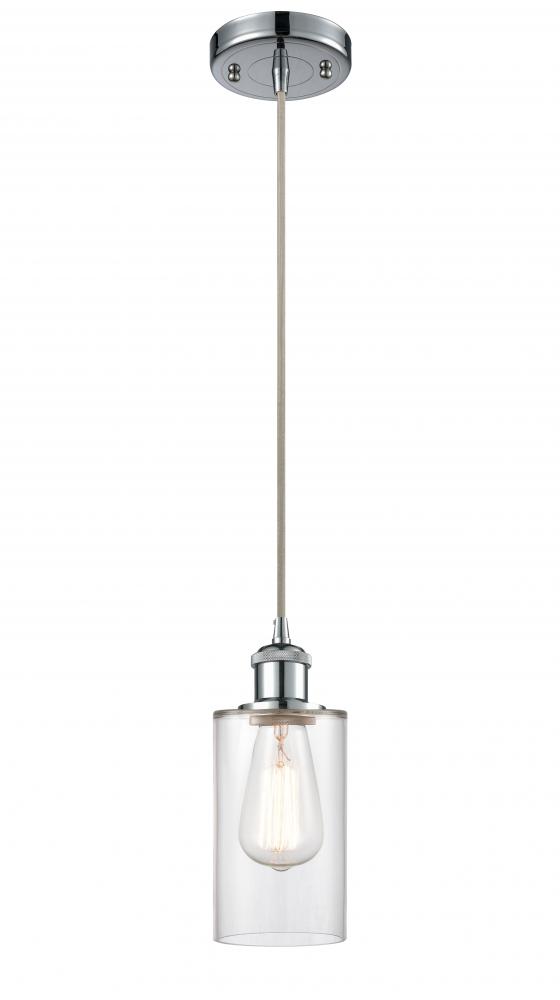 Clymer - 1 Light - 4 inch - Polished Chrome - Cord hung - Mini Pendant