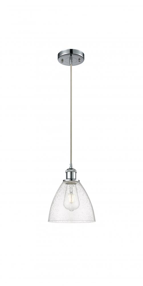 Bristol - 1 Light - 8 inch - Polished Chrome - Cord hung - Mini Pendant