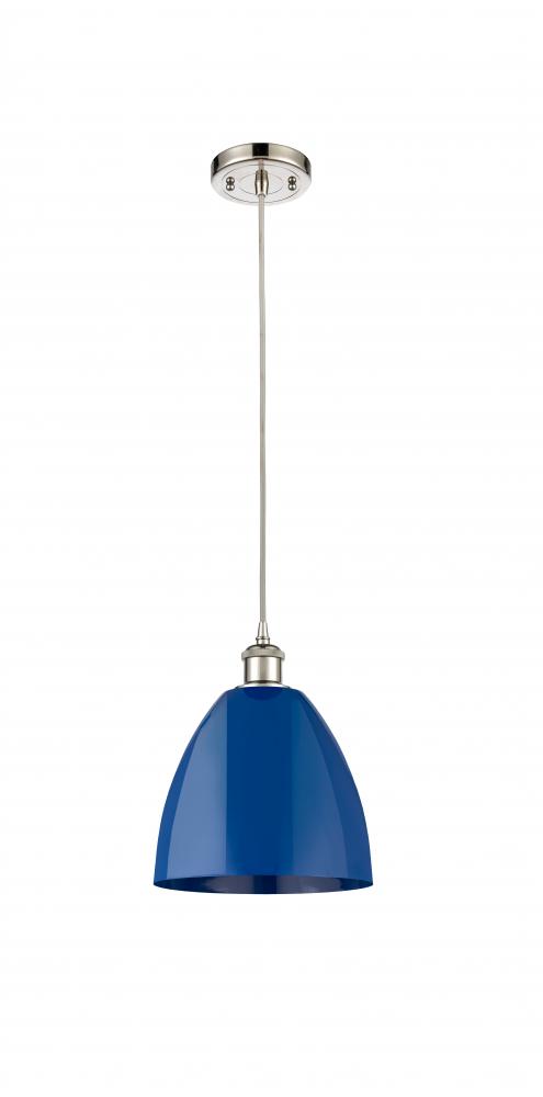 Plymouth - 1 Light - 9 inch - Polished Nickel - Cord hung - Mini Pendant