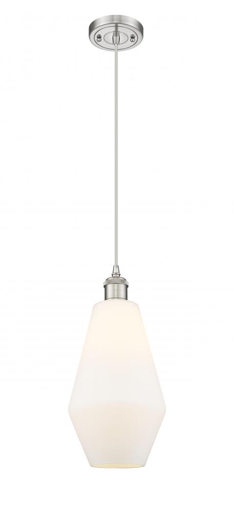 Cindyrella - 1 Light - 7 inch - Brushed Satin Nickel - Cord hung - Mini Pendant