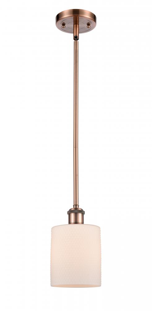 Cobbleskill - 1 Light - 5 inch - Antique Copper - Mini Pendant