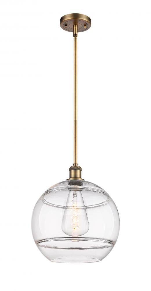 Rochester - 1 Light - 12 inch - Brushed Brass - Mini Pendant