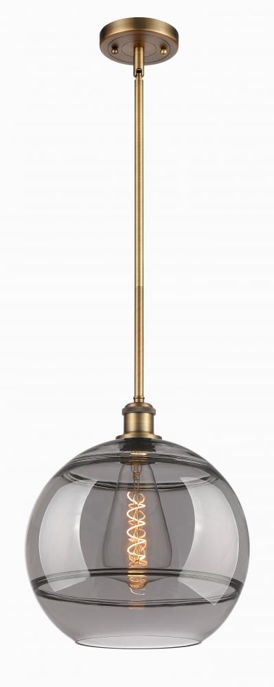 Rochester - 1 Light - 12 inch - Brushed Brass - Mini Pendant