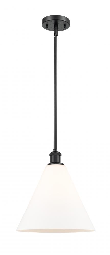 Berkshire - 1 Light - 12 inch - Matte Black - Mini Pendant