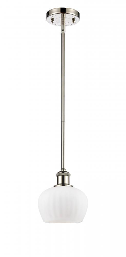 Fenton - 1 Light - 7 inch - Polished Nickel - Mini Pendant