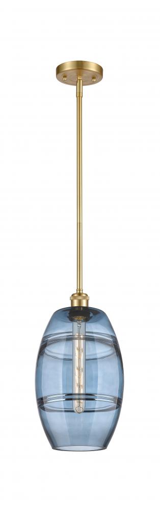 Vaz - 1 Light - 8 inch - Satin Gold - Mini Pendant