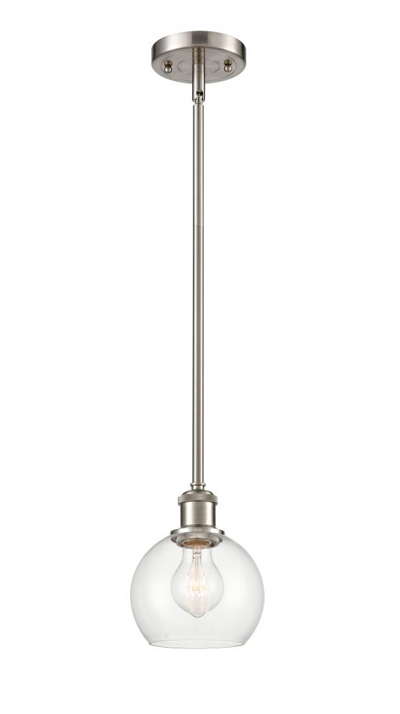 Athens - 1 Light - 6 inch - Brushed Satin Nickel - Mini Pendant