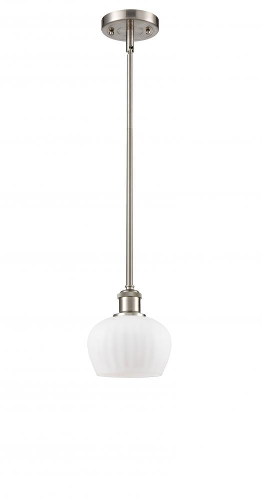 Fenton - 1 Light - 7 inch - Brushed Satin Nickel - Mini Pendant