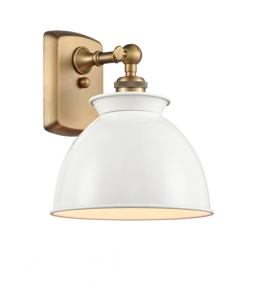 Adirondack - 1 Light - 8 inch - Brushed Brass - Sconce