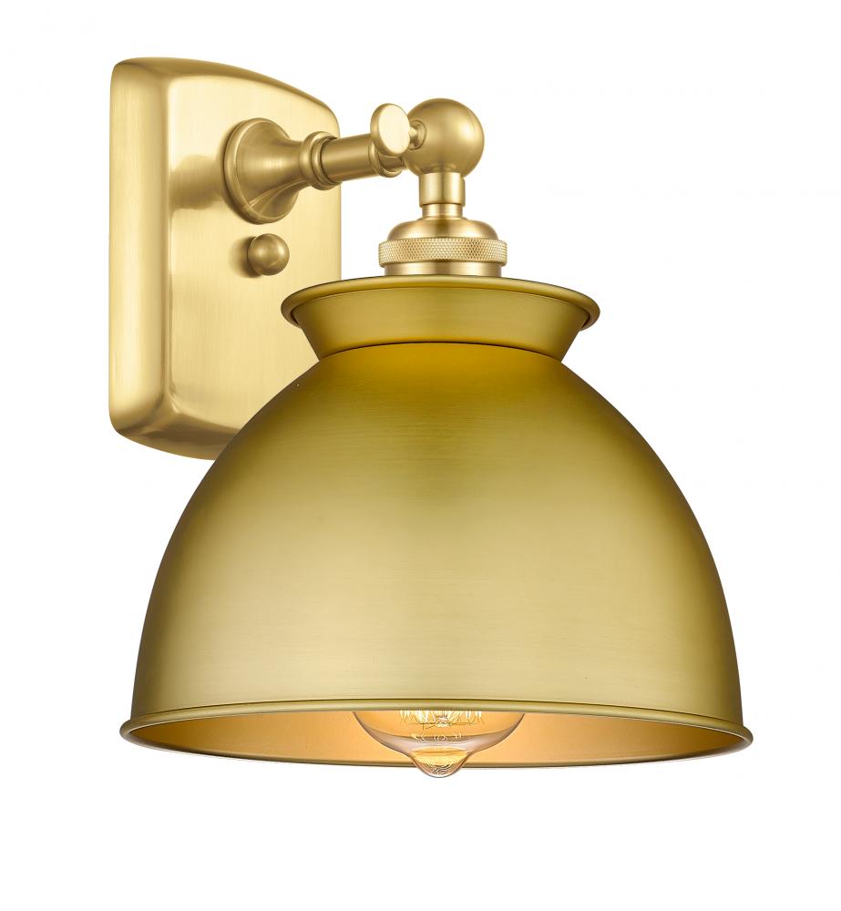 Adirondack - 1 Light - 8 inch - Satin Gold - Sconce