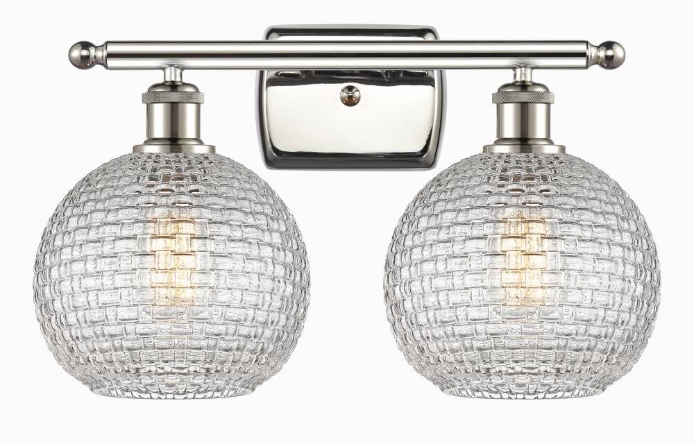 Athens - 2 Light - 18 inch - Polished Nickel - Bath Vanity Light