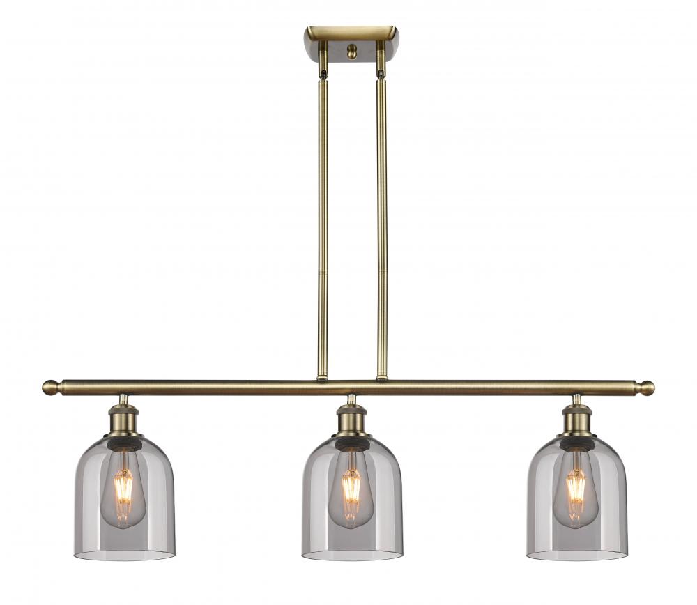 Bella - 3 Light - 36 inch - Antique Brass - Cord hung - Island Light