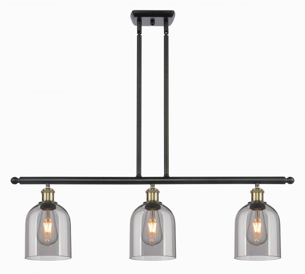 Bella - 3 Light - 36 inch - Black Antique Brass - Cord hung - Island Light