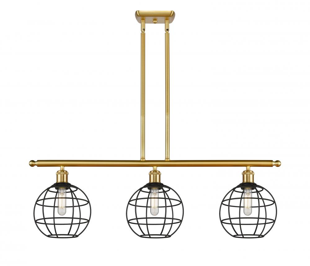 Lake Placid - 3 Light - 36 inch - Satin Gold - Stem Hung - Island Light