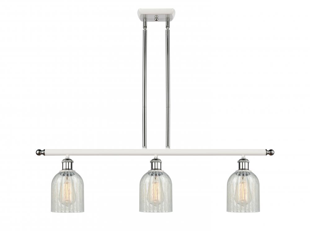 Caledonia - 3 Light - 36 inch - White Polished Chrome - Cord hung - Island Light