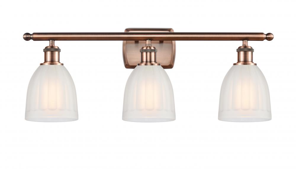 Brookfield - 3 Light - 26 inch - Antique Copper - Bath Vanity Light