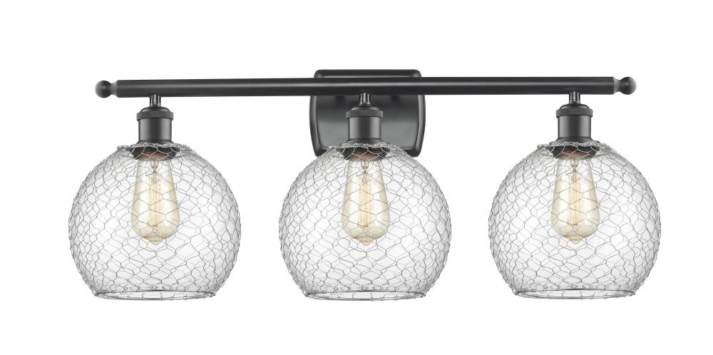 Farmhouse Chicken Wire 3 Light Bath Vanity Light