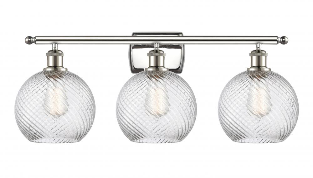 Twisted Swirl 3 Light Bath Vanity Light part of the Ballston Collection