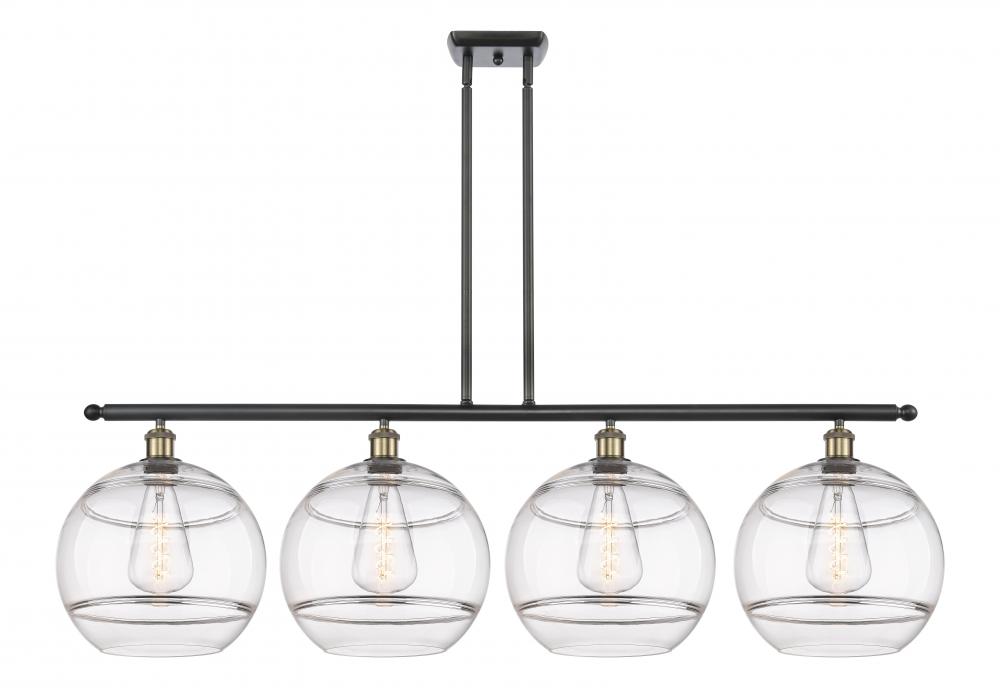 Rochester - 4 Light - 50 inch - Black Antique Brass - Cord hung - Island Light