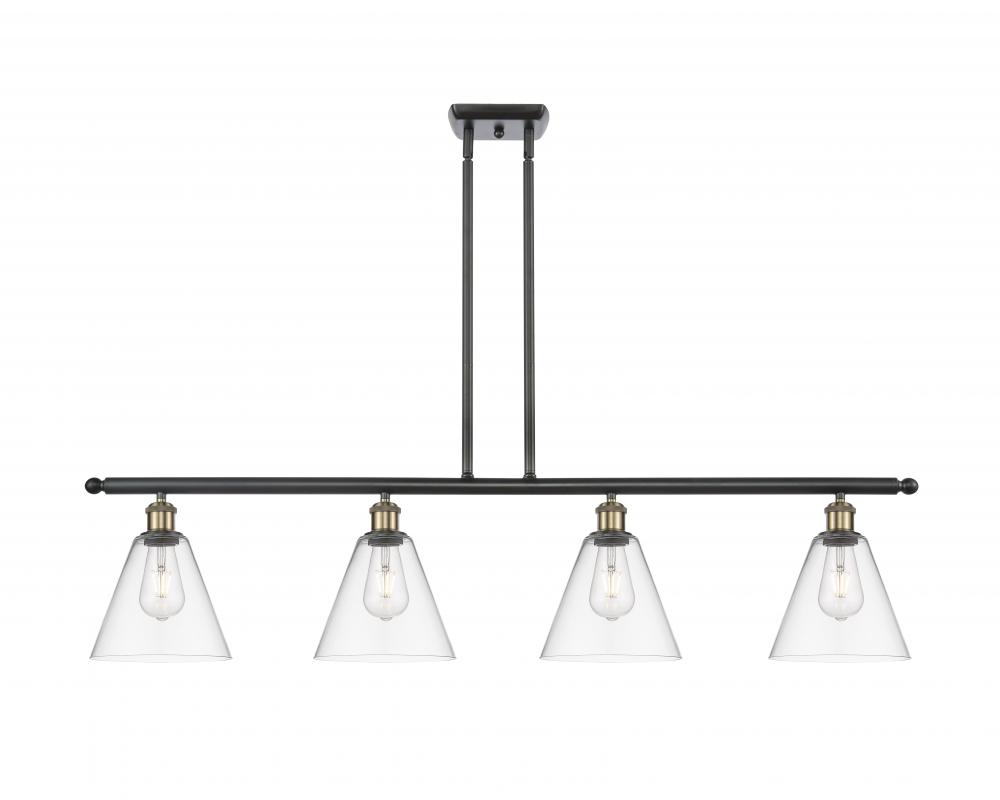 Berkshire - 4 Light - 48 inch - Black Antique Brass - Cord hung - Island Light