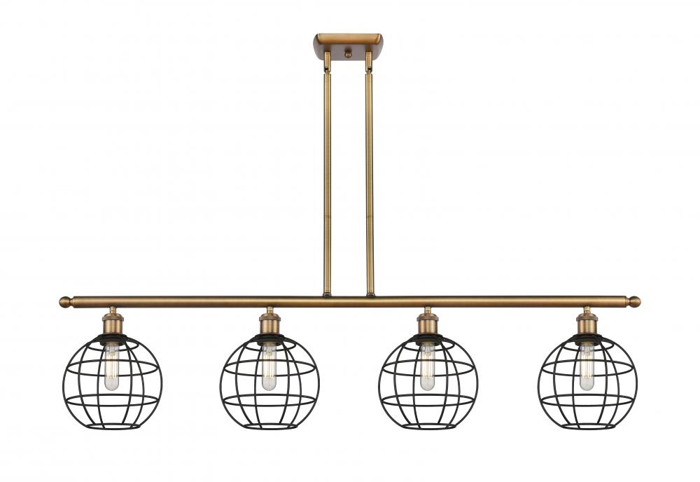 Lake Placid - 4 Light - 48 inch - Brushed Brass - Stem Hung - Island Light