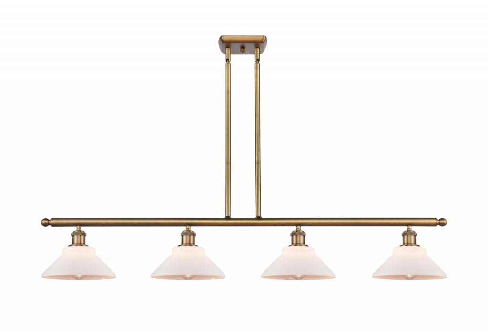 Orwell - 4 Light - 48 inch - Brushed Brass - Cord hung - Island Light