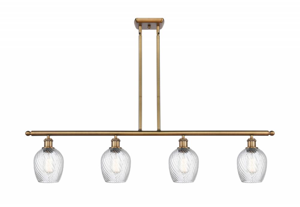 Salina - 4 Light - 48 inch - Brushed Brass - Cord hung - Island Light